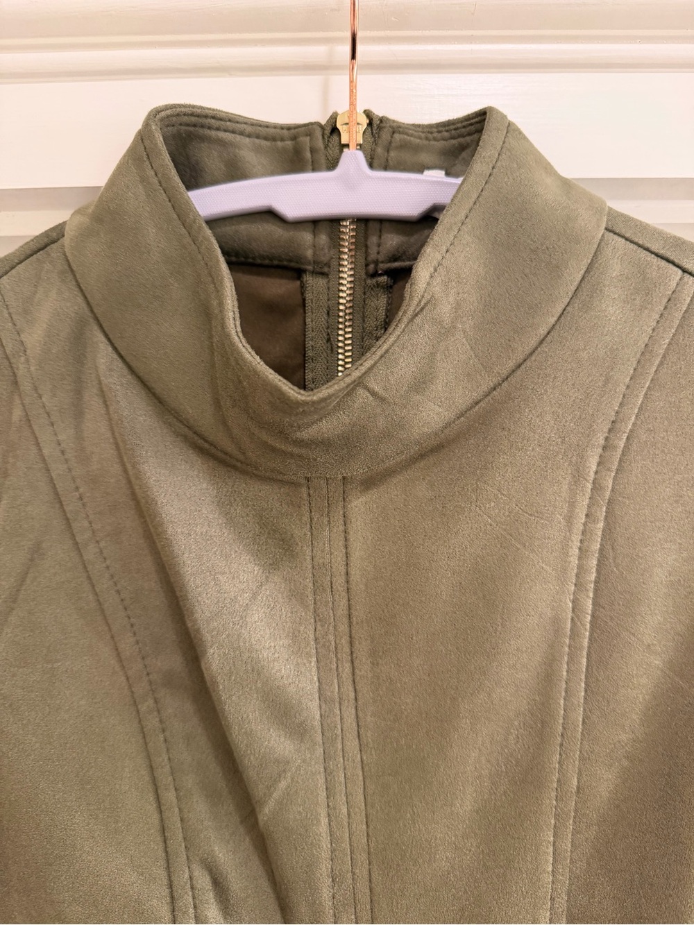 Rachel Zoe Olive Green Sleeveless Faux Leather Dress - Picture 3 of 7